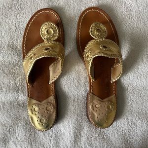 Metallic Gold Jack Rogers sandals